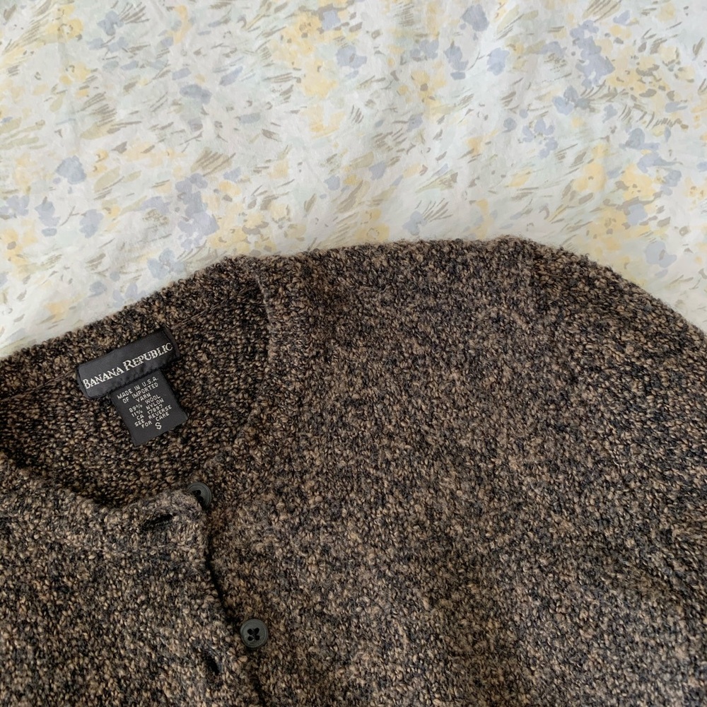 Cropped Wool Cardigan